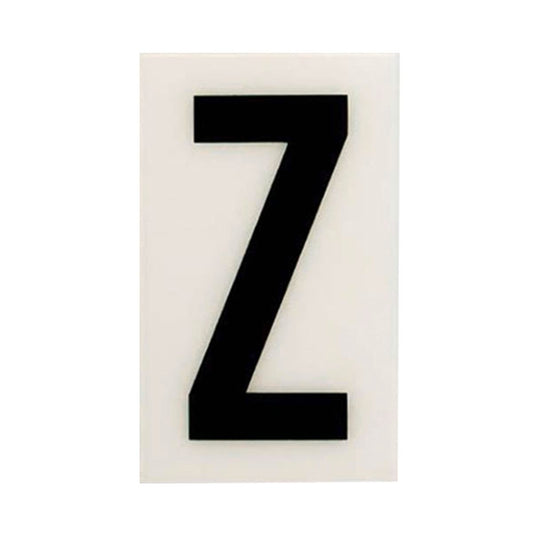 Sandleford 60mm White Self Adhesive House Letter Z - Durable Polycarbonate