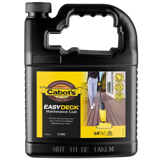 Cabot S Easydeck Maintenance Coat Refill - 3L - Covers 48m² - Fast-Drying - Auzzistore