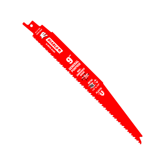 Diablo 9 Bi Metal Reciprocating Saw Blades 15 Pack 55mm x 385mm Red – view 2