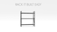 Rack It 400KG Beam 949mm Steel Shelf Support Easy Assembly
