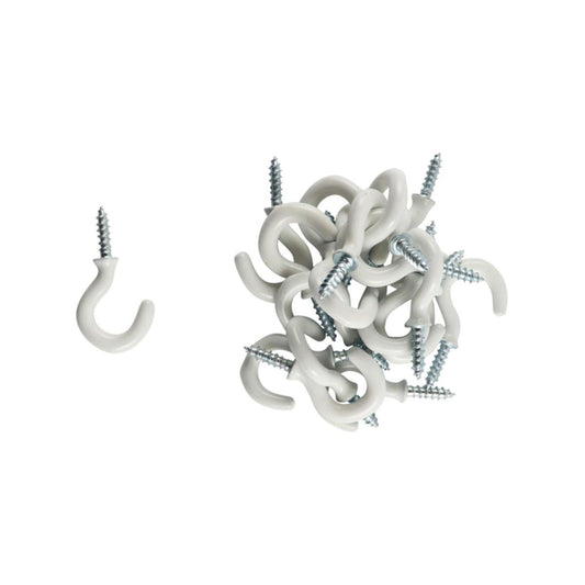 Everhang Cup Hooks - 10mm - PVC - 25 Pack - Auzzistore