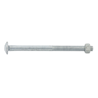 Zenith Hot Dip Galvanised Cup Head Bolts Nuts M12 x 200mm 12 Pack
