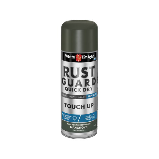 White Knight Rust Guard 300g Mangrove Satin Touch Up Spray Paint