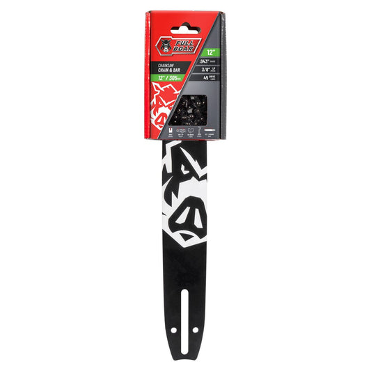 Full Boar 12" / 305mm Chainsaw Chain & Bar FBCSBC-124345 - Auzzistore