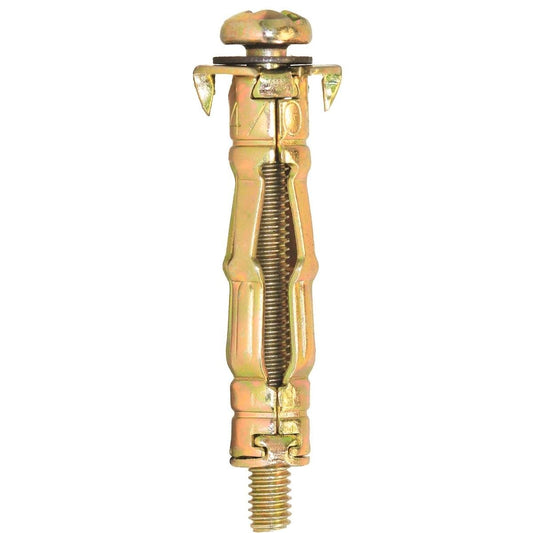 Macsim Hollow Wall Anchor - 8mm - Yellow Zinc - Holds 10kg - 14 Pack - Auzzistore