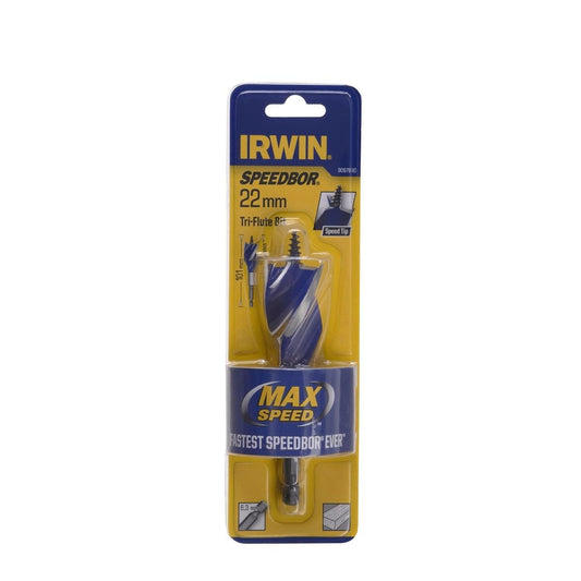 Irwin Speedbor Max Speed Bit - 22mm Metal - Fast Drilling - Self-Feeding - Auzzistore