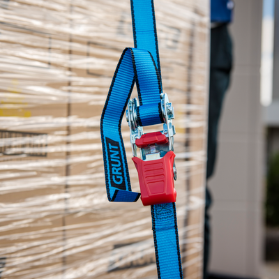 Grunt Ratchet Tie Down 25mm x 5m 450kg Pack of 2 - Durable Load Security