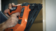 AEG 18V F-RAPID 15GA DA Angled Brad Nailer Skin - 110 Nails Capacity - 2.8kg