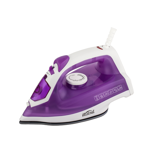 Mistral 2000W Ceramic Steam Iron - 200ml Water Tank - Precise Temperature Control
