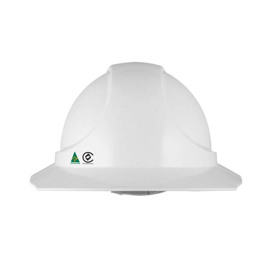 Peak Armour Broadbrim Hard Hat - Lightweight - BSI Certified - 6-Point Harness – view 2 - Auzzistore