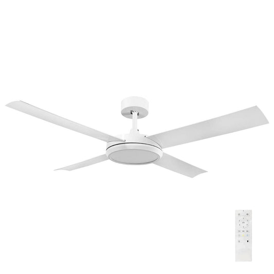 Brilliant 52" White LED CCT Inaya DC Ceiling Fan - Energy Efficient - Quiet Operation