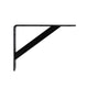 Carinya Black Heavy Duty Straight Stayed Bracket 200x150mm Steel