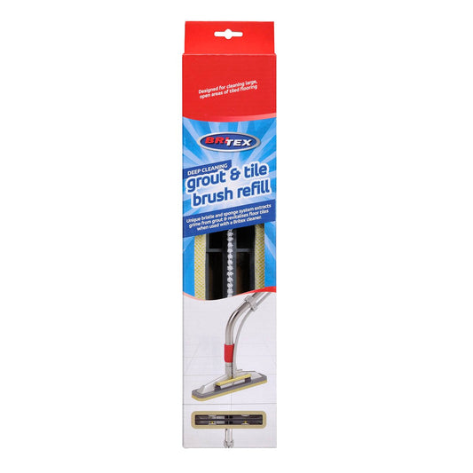 Britex Grout Tile Brush Refill - 80mm - Stiff Bristles - Deep Clean