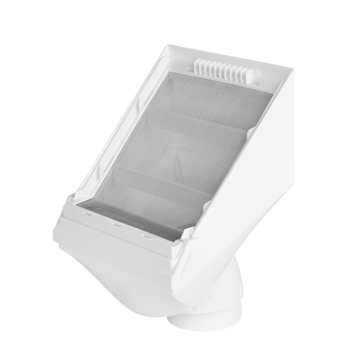 Rain Harvesting 90mm Leaf Beater Rain Head - White - RHLB20