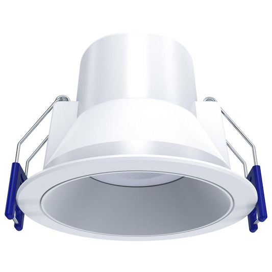Deta 6W Tri-Colour Dimmable LED Downlight 86mm - White - IP44 Anti Glare