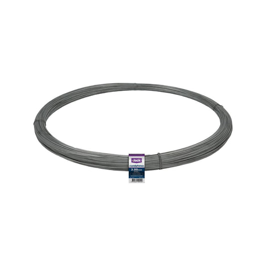 Jack Handyfence Fence Wire - 3mm x 250m - Galvanised - Soft Steel - Auzzistore