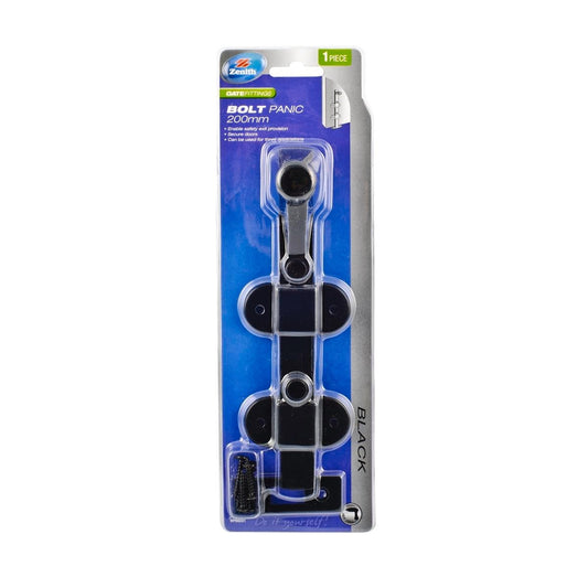 Zenith Panic Bolt - 200mm - Steel - Rust Protective - 1 Pack - Auzzistore