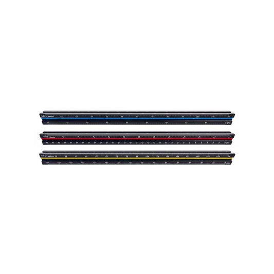 Trojan Triangle Scale Ruler - 300mm - Six Calibrated Faces - Lightweight – view 2 - Auzzistore