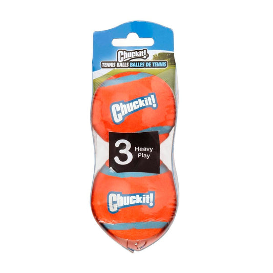 Chuckit Small Tennis Ball 2 Pack - Durable Rubber - 52mm - Bright Colours