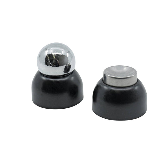 Adoored 55mm Black Sphere Door Stop - Magnetic Door Catch - Easy Install - Auzzistore