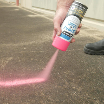 Dy-Mark Fluoro Green Spray Mark Paint 350g Toluene-Free High Opacity