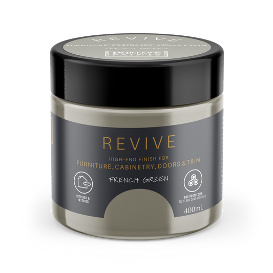 Porter S Paints 400ml Revive Furniture & Cabinetry Paint - French Green - Washable, Durable Finish - Auzzistore