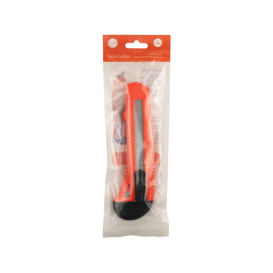 Packz Box Cutter - 18mm Blade - 1 Pack - 125mm x 155mm - Lightweight - Auzzistore