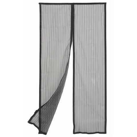 Pillar Magnetic Flyscreen Door Curtain - 160 x 200cm - Polyester - Hands-Free - Auzzistore