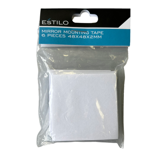 Estilo Mirror Mounting Tape - 6 Piece 48 x 48 x 2mm - Clear - Strong Adhesive