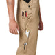 Hard Yakka Khaki Bib Brace Overalls Size 97 - Durable Cotton Drill - Practical Design