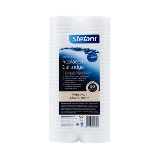Stefani 50 Micron 250mm Heavy Duty Universal Filter Twin Pack - Auzzistore