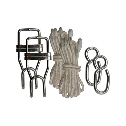Two Trees Hammock Temp Hanging Kit - 200kg Zinc Plated Steel - Easy Setup - Auzzistore