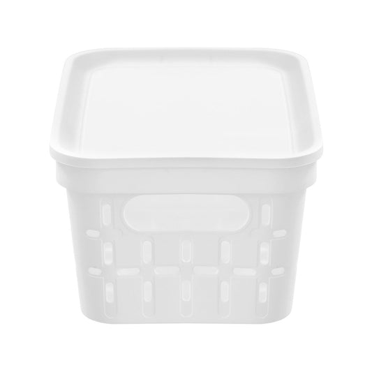 Boxsweden Kept Storage Basket - Small 26x17.5x12.5cm - White - Stackable – view 2 - Auzzistore