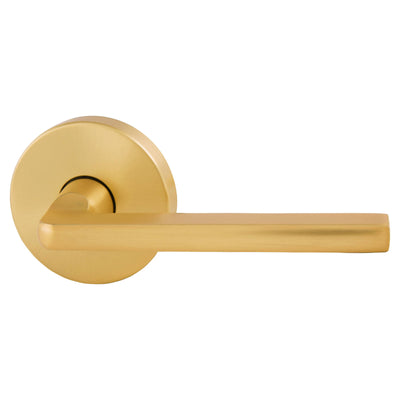 Gainsborough Avant Alba Satin Brass Passage Lever Set - 145mm x 64mm - QuickFix Installation