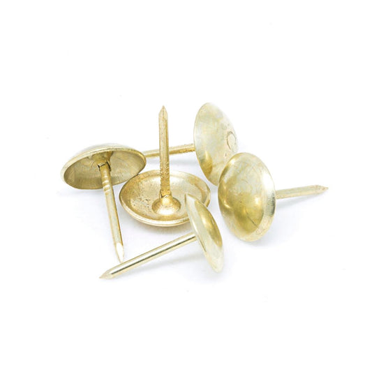Pinnacle Upholstery Nails - 50 Pack - Brass - Round Head - Auzzistore