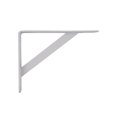 Carinya Heavy Duty Straight Stayed Bracket 200x150mm White Steel