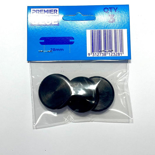 Premier Blue Blanking Grommet - 28mm - Black - Nitrile Rubber - Durable – view 2 - Auzzistore