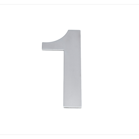 Sandleford 200mm Lorenzo Stainless Steel House Number 1 - 304 Grade - Weather Resistant - Easy Installation
