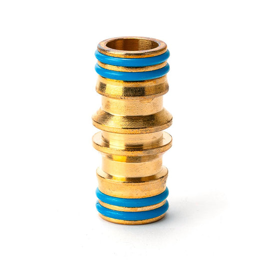 Holman 18mm Brass Coupling Hose Fitting Connector Durable Gold - Auzzistore