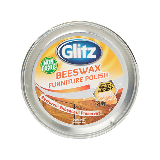 Glitz Beeswax Polish 200g Natural Beeswax Furniture Restorer