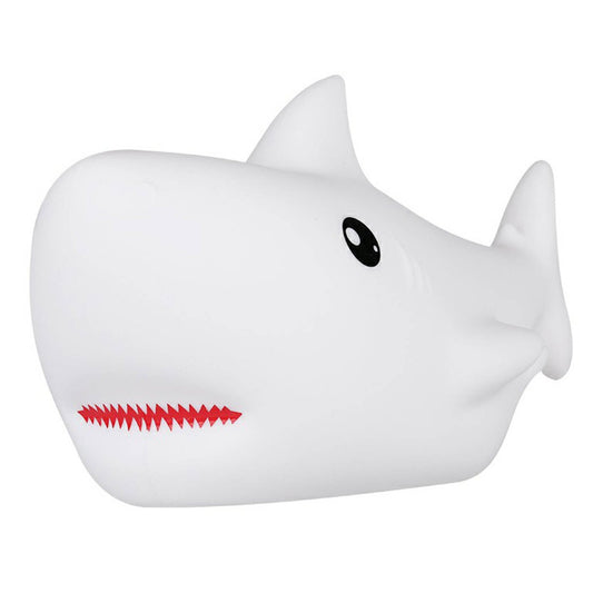 Mistral Shark Silicone Rechargeable Night Light - 190mm x 91mm x 103mm - Portable Touch Control - Auzzistore
