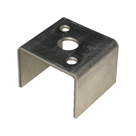 Australian Handyman Supplies 50mm Internal Fixing Post Bracket Galvanised Steel Neat Finish - Auzzistore