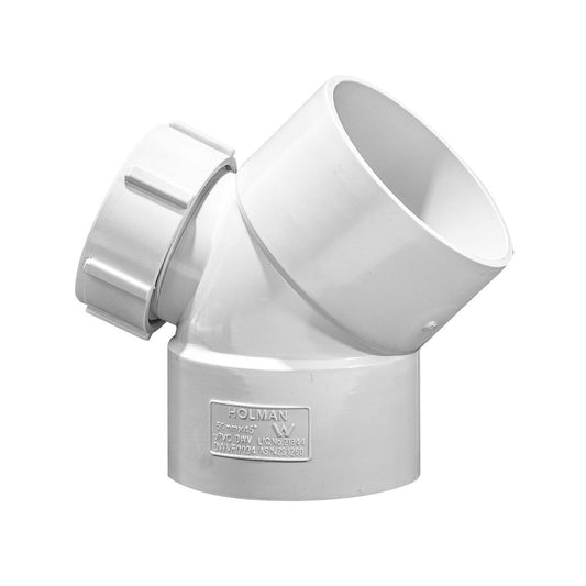 Holman 50mm Dwv Pvc Io Female & Female Bend - Grey - Easy Connection - Auzzistore