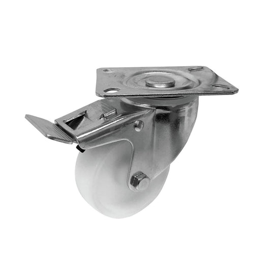 Move It 80mm Polypropylene Swivel Plate Castor with Brake 120kg - Auzzistore