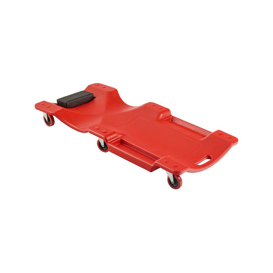 Trojan Garage Creeper - 110kg Load Capacity - Red - Comfortable Headrest