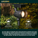Luxzone 35cm Aluminium LED Solar Pathway Light - 60 Lumens - Weatherproof