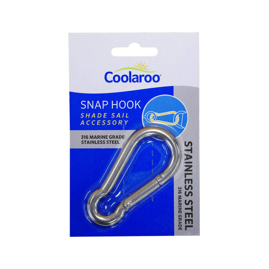 Coolaroo Shade Sail Snap Hook - 40mm - Marine Grade Stainless Steel - Easy Use