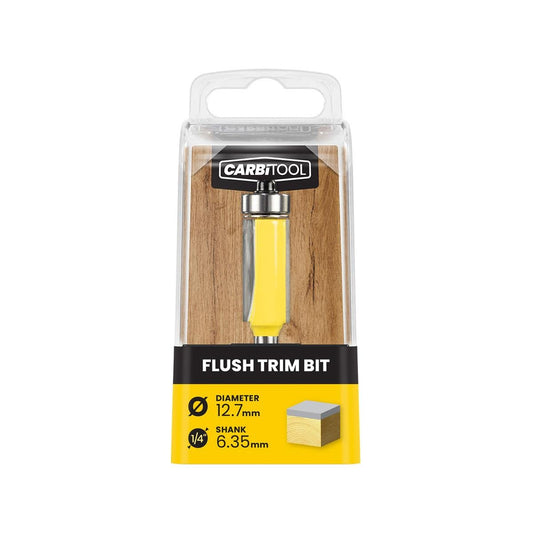 Carbitool 12 TCT Flush Trim Router Bit 70mm - Tungsten Carbide - Durable - Auzzistore