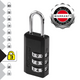 Master Lock 20mm Black Luggage Combination Padlock 2 Pack Durable Metal