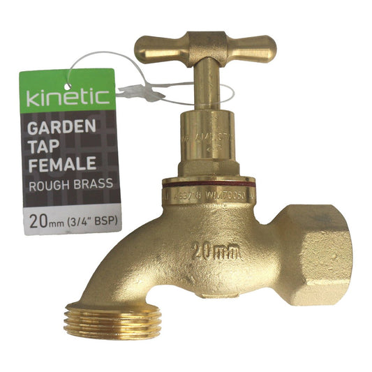 Kinetic Brass Female Garden Tap - 20mm - Lead Free - Leak Proof – view 2 - Auzzistore